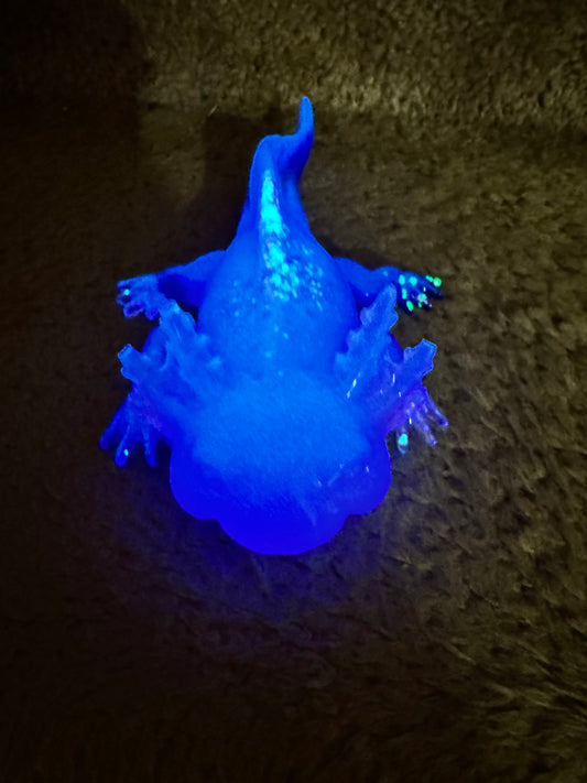 Kustom glowing axolotl