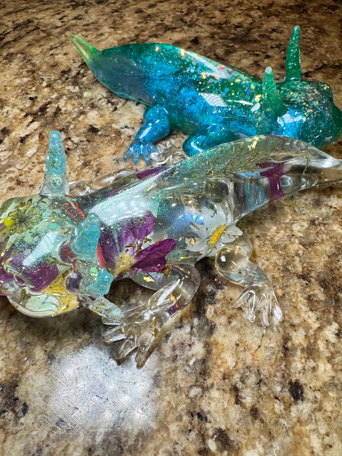 Kustom glowing axolotl