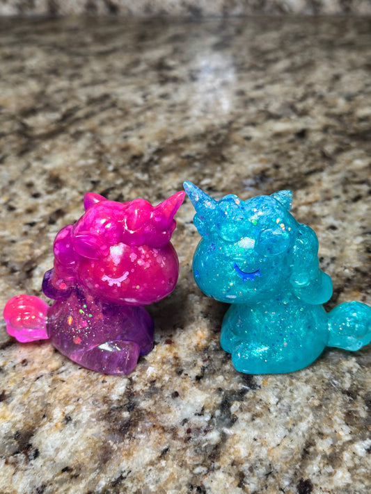 Glowing unicorn babies